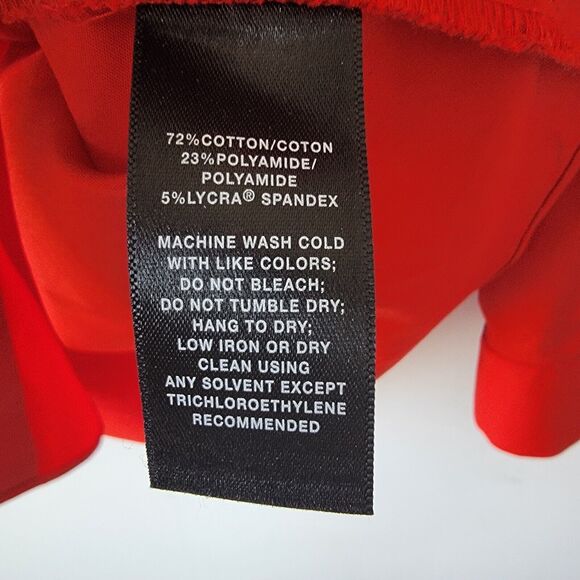 lafayette 148 new york long sleeve button up red shirt size S - Picture 7 of 7